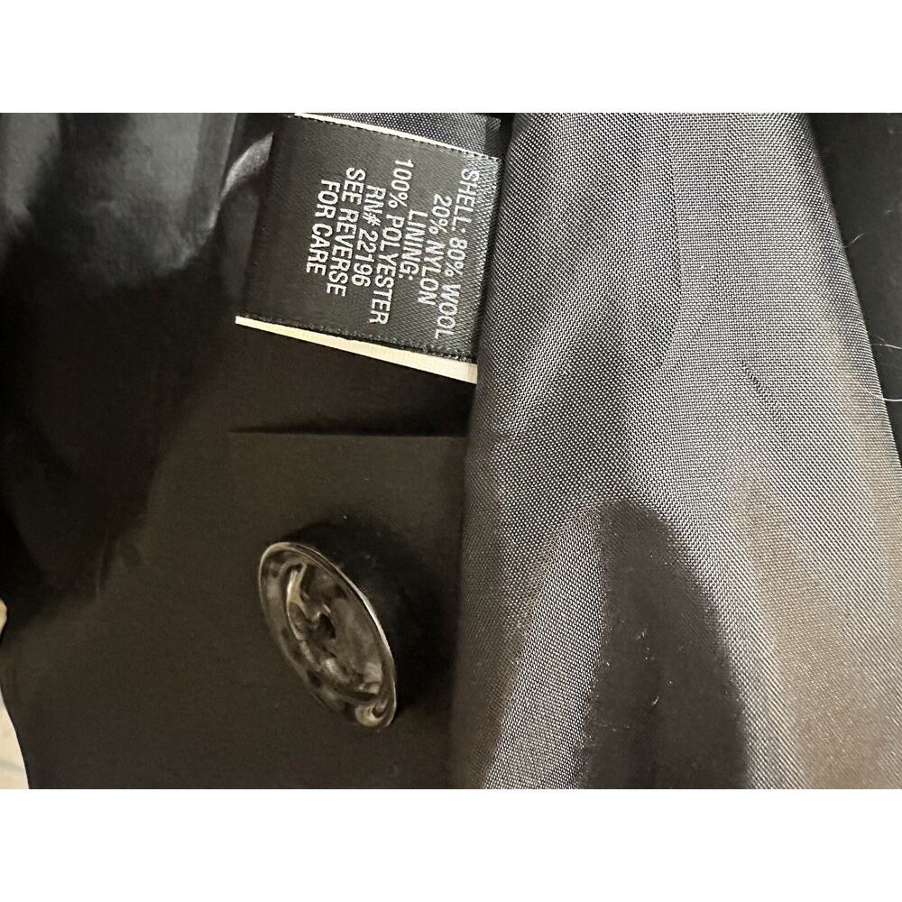 Croft & Barrow Black Wool Coat Small NWT MSRP $170 Great Present Gift - Picture 8 of 16